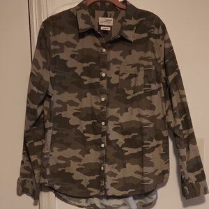 Universal Thread Good Co. Camden Shirt Camo Men's Large Button Up